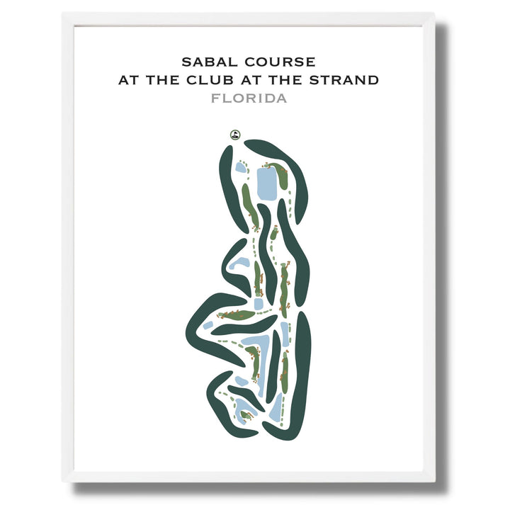 Sabal Course at The Club at the Strand, Florida - Printed Golf Courses