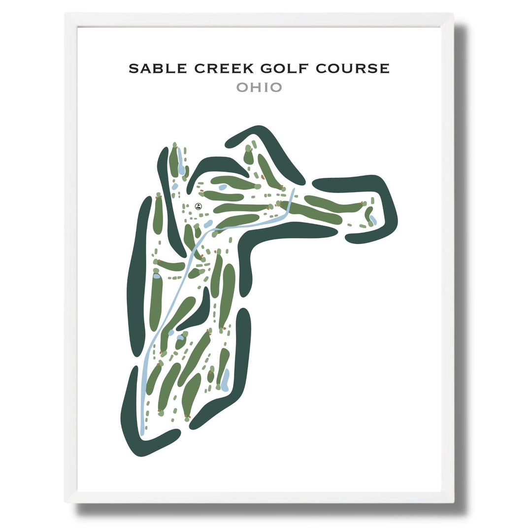 Sable Creek Golf Course, Ohio - Printed Golf Courses