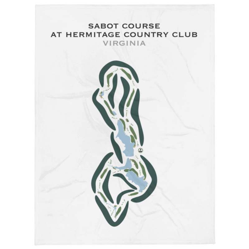 Sabot Course at Hermitage Country Club, Virginia - Printed Golf Courses