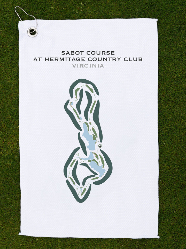 Sabot Course at Hermitage Country Club, Virginia - Printed Golf Courses