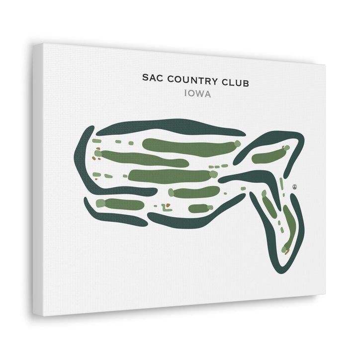 Sac Country Club, Iowa - Printed Golf Courses