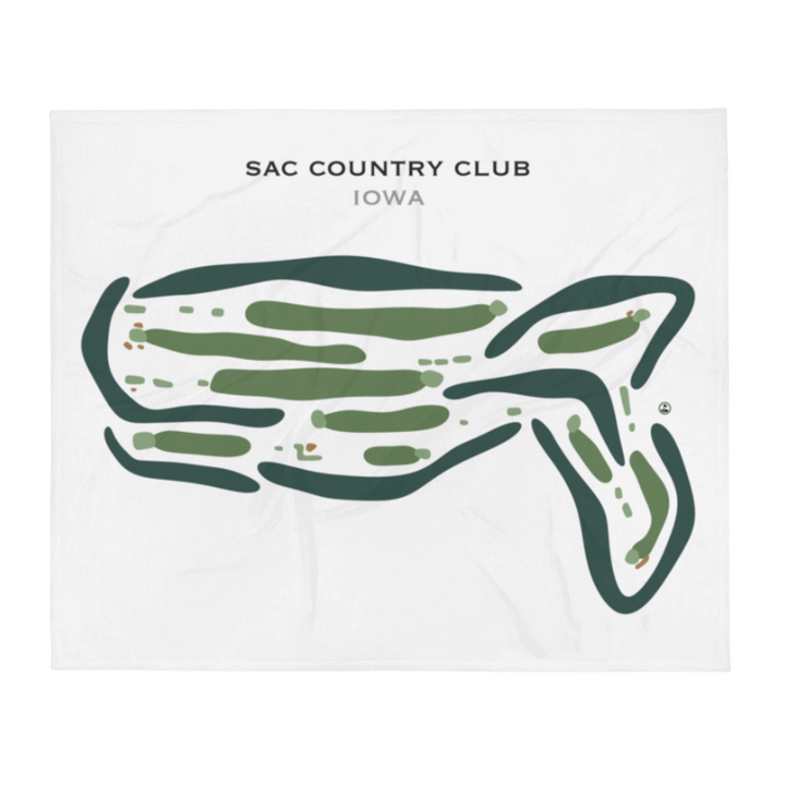 Sac Country Club, Iowa - Printed Golf Courses