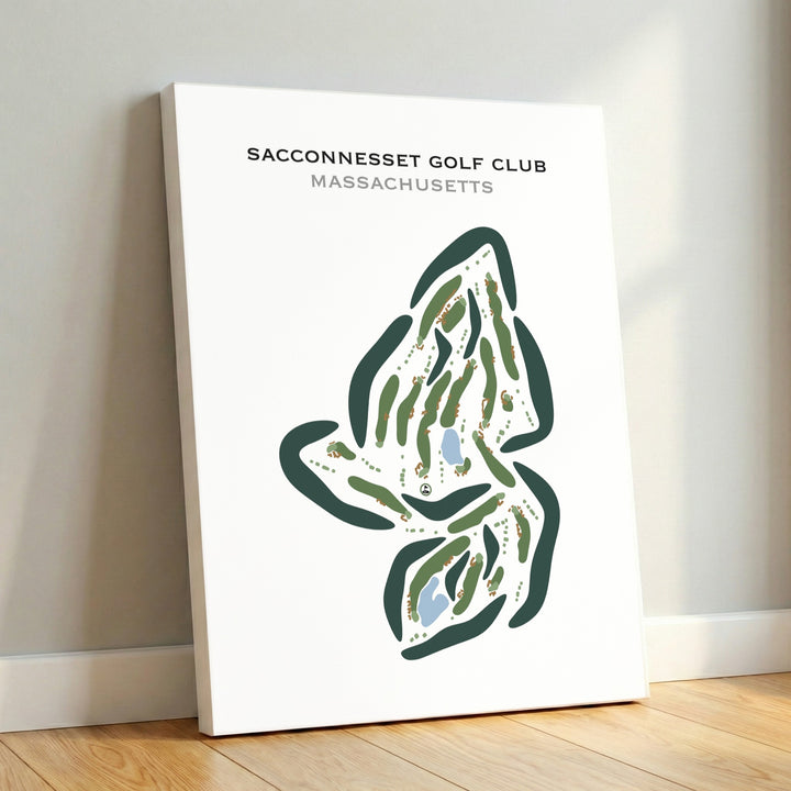 Sacconnesset Golf Club, Massachusetts - Printed Golf Courses