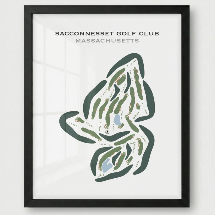 Sacconnesset Golf Club, Massachusetts - Printed Golf Courses
