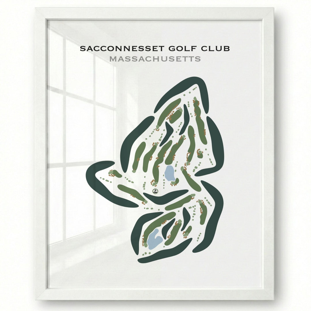 Sacconnesset Golf Club, Massachusetts - Printed Golf Courses