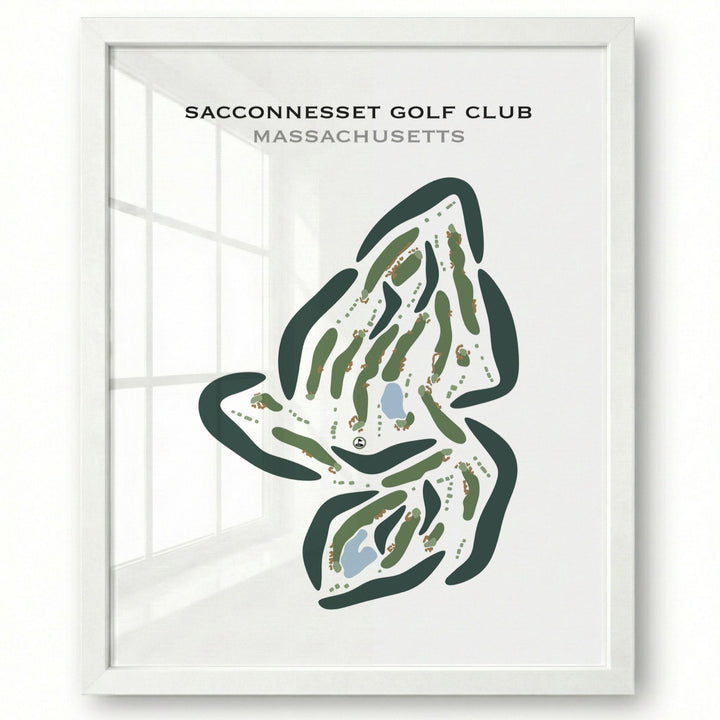 Sacconnesset Golf Club, Massachusetts - Printed Golf Courses
