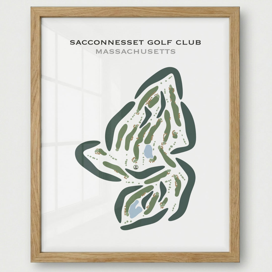 Sacconnesset Golf Club, Massachusetts - Printed Golf Courses