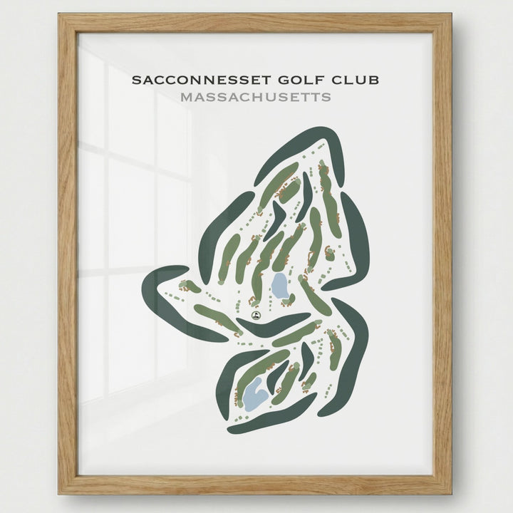 Sacconnesset Golf Club, Massachusetts - Printed Golf Courses