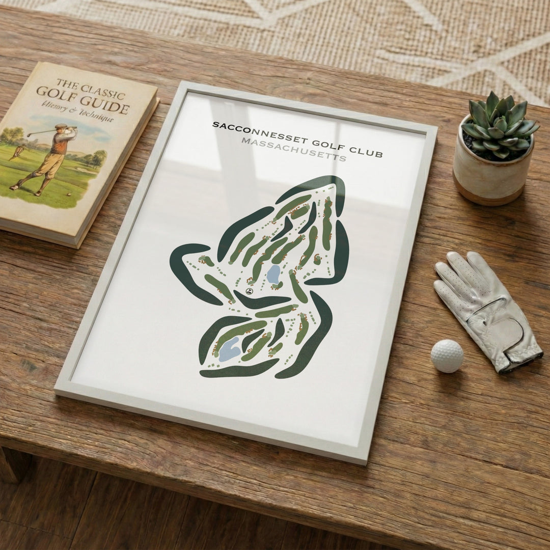 Sacconnesset Golf Club, Massachusetts - Printed Golf Courses