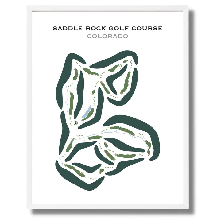 Saddle Rock Golf Course, Colorado - Printed Golf Courses