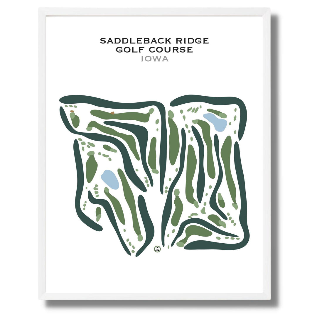 Saddleback Ridge, Iowa - Printed Golf Courses - Golf Course Prints