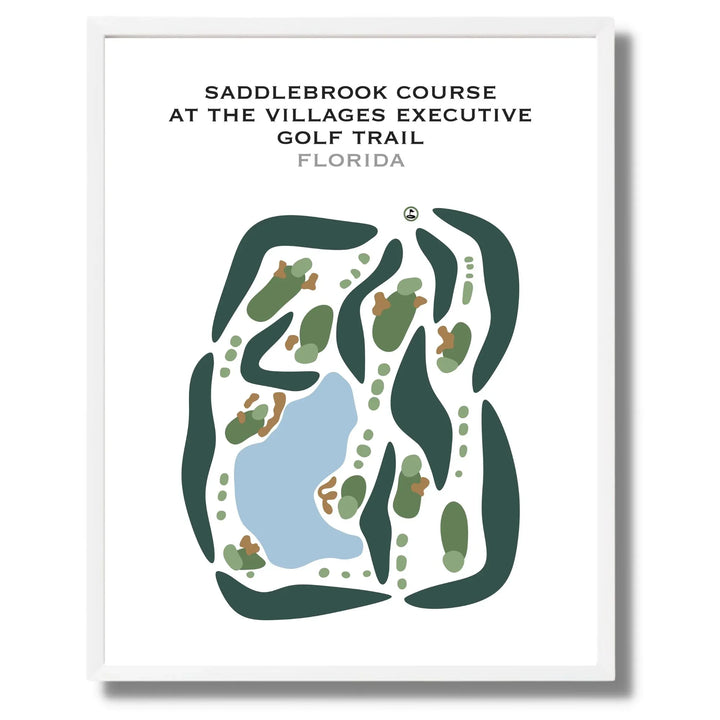 Saddlebrook Course at The Villages Executive Golf Trail, Florida - Printed Golf Courses