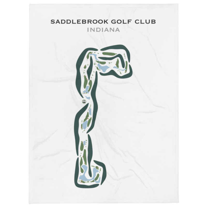 Saddlebrook Golf Club, Indiana - Printed Golf Courses