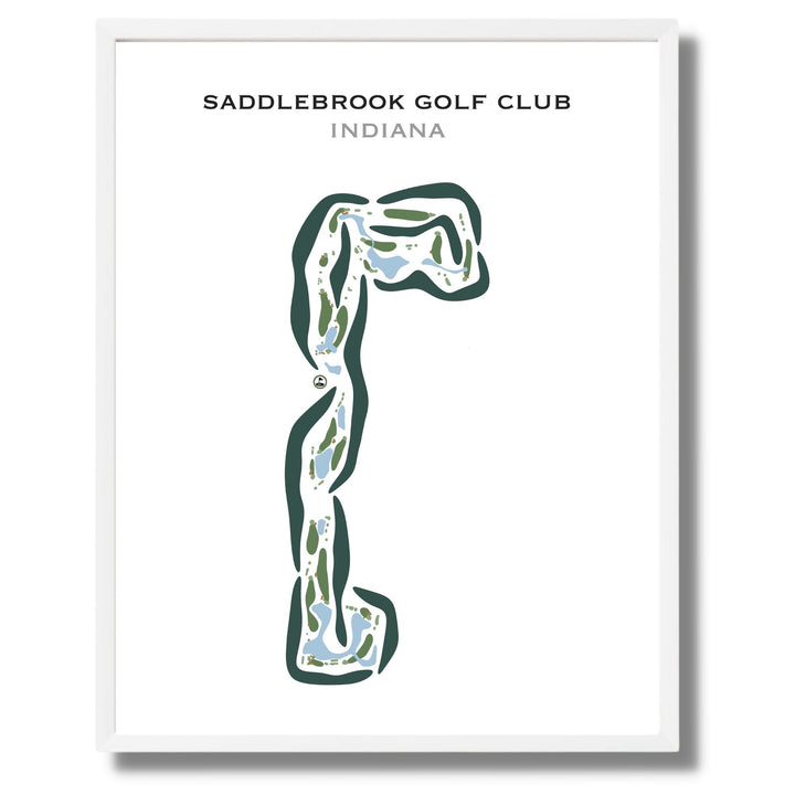 Saddlebrook Golf Club, Indiana - Printed Golf Courses