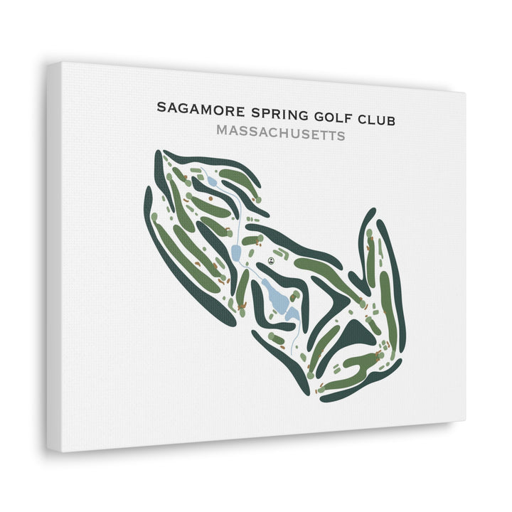 Sagamore Spring Golf Club, Massachusetts - Printed Golf Course