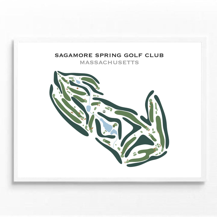 Sagamore Spring Golf Club, Massachusetts - Printed Golf Course