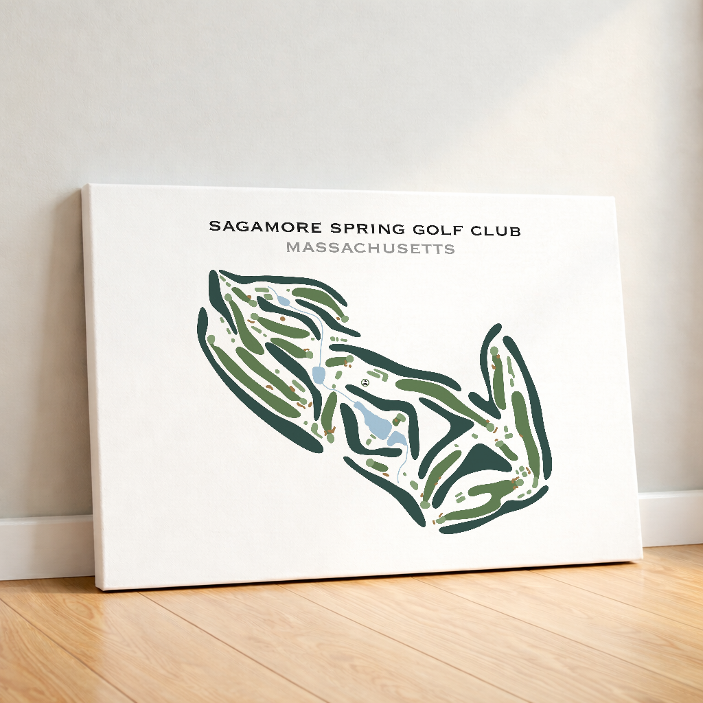 Sagamore Spring Golf Club, Massachusetts - Printed Golf Course