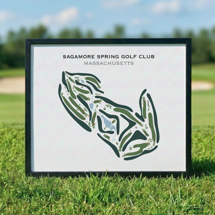 Sagamore Spring Golf Club, Massachusetts - Printed Golf Course