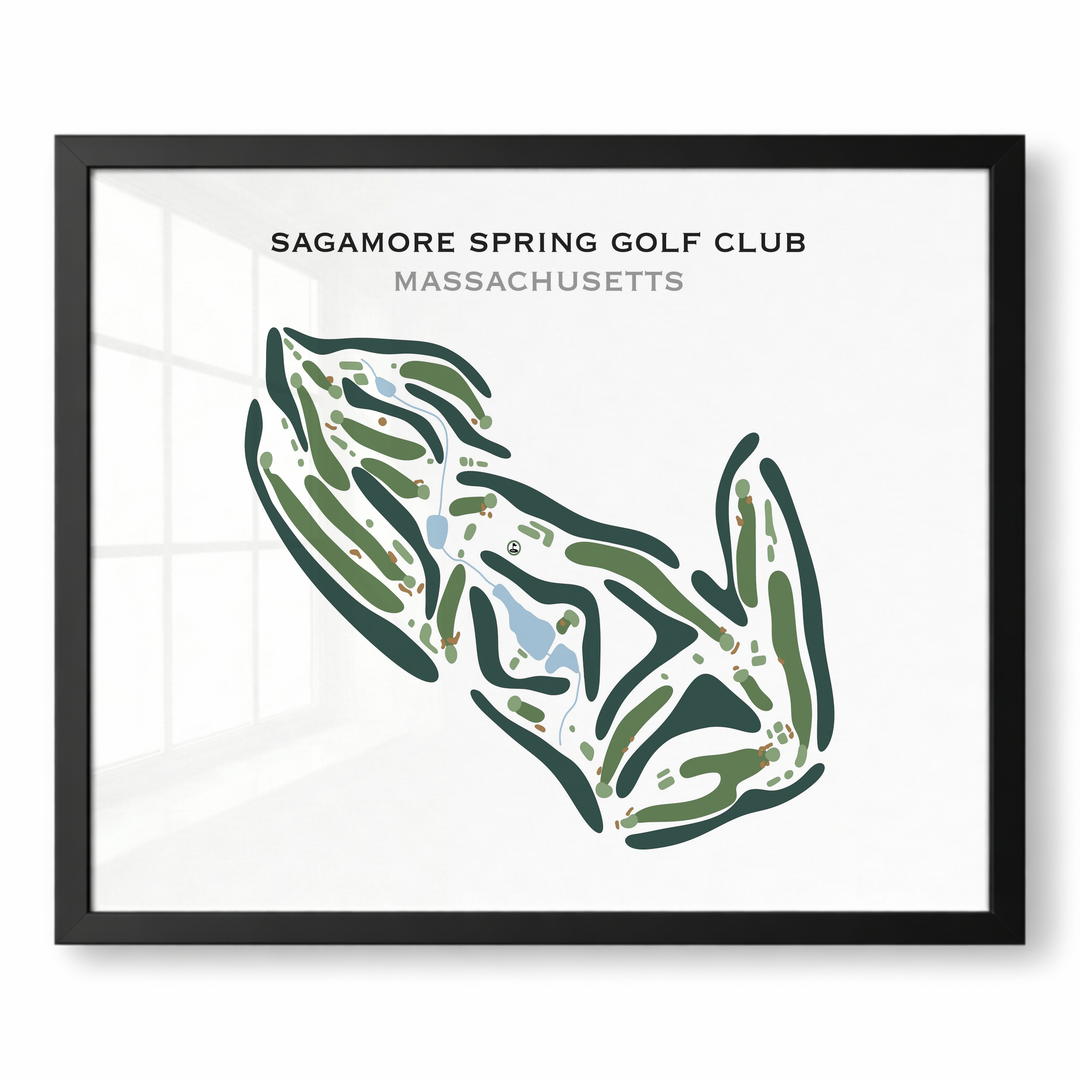 Sagamore Spring Golf Club, Massachusetts - Printed Golf Course
