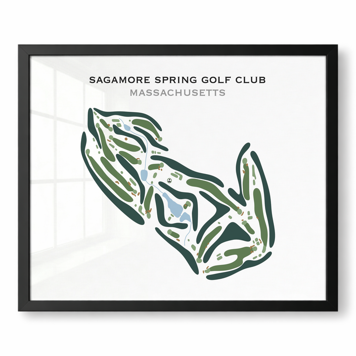 Sagamore Spring Golf Club, Massachusetts - Printed Golf Course