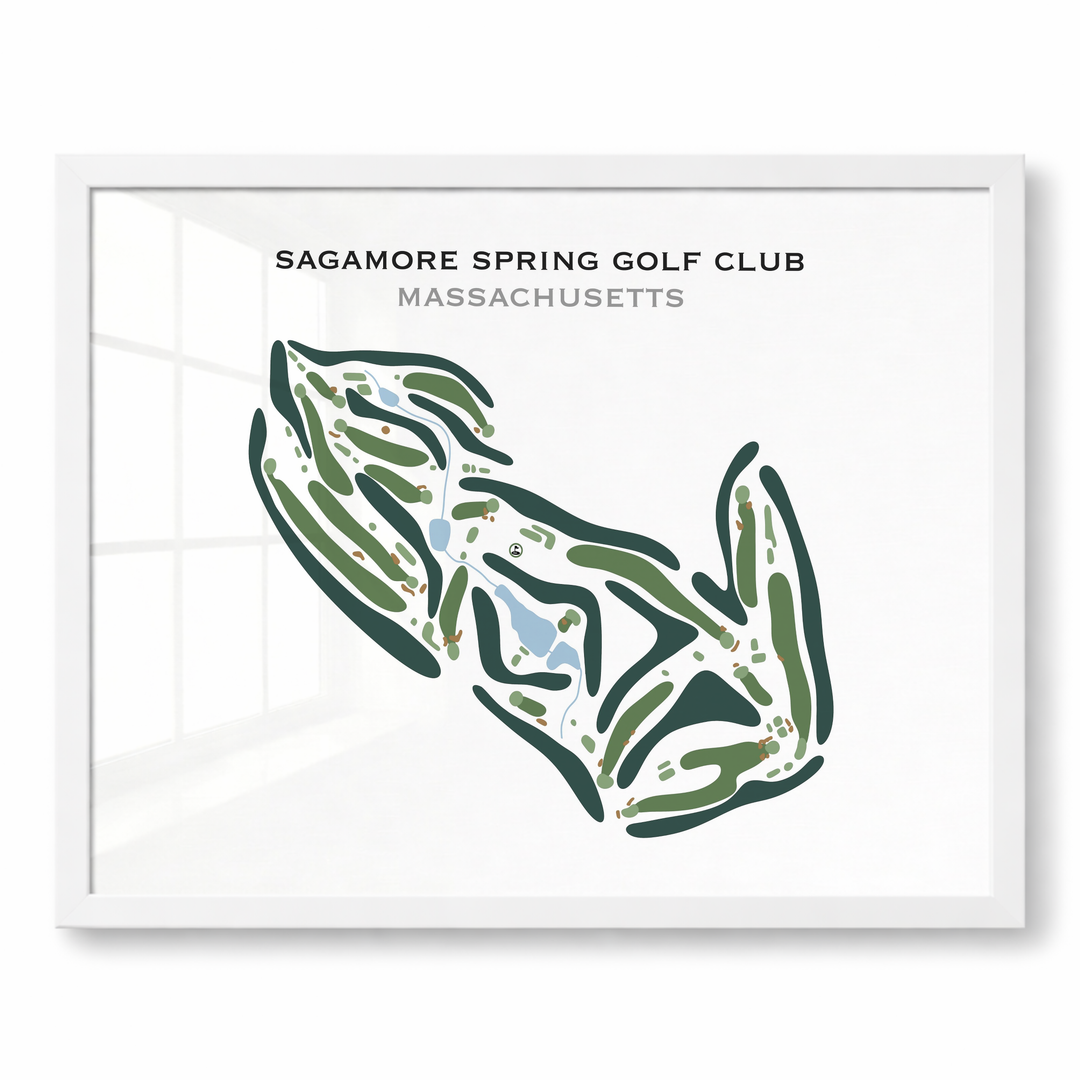 Sagamore Spring Golf Club, Massachusetts - Printed Golf Course