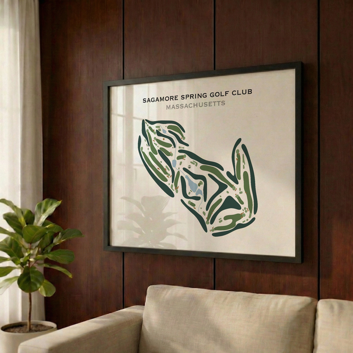Sagamore Spring Golf Club, Massachusetts - Printed Golf Course
