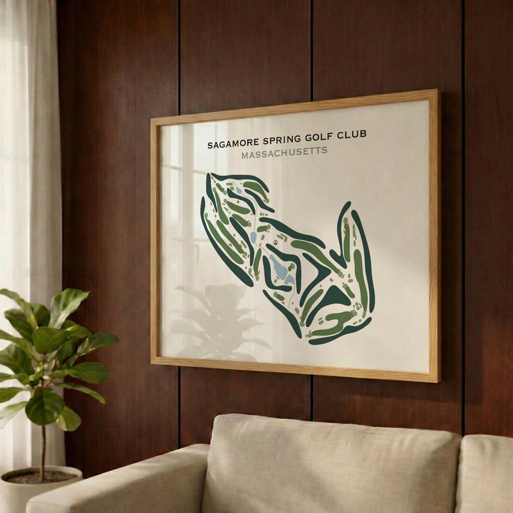 Sagamore Spring Golf Club, Massachusetts - Printed Golf Course
