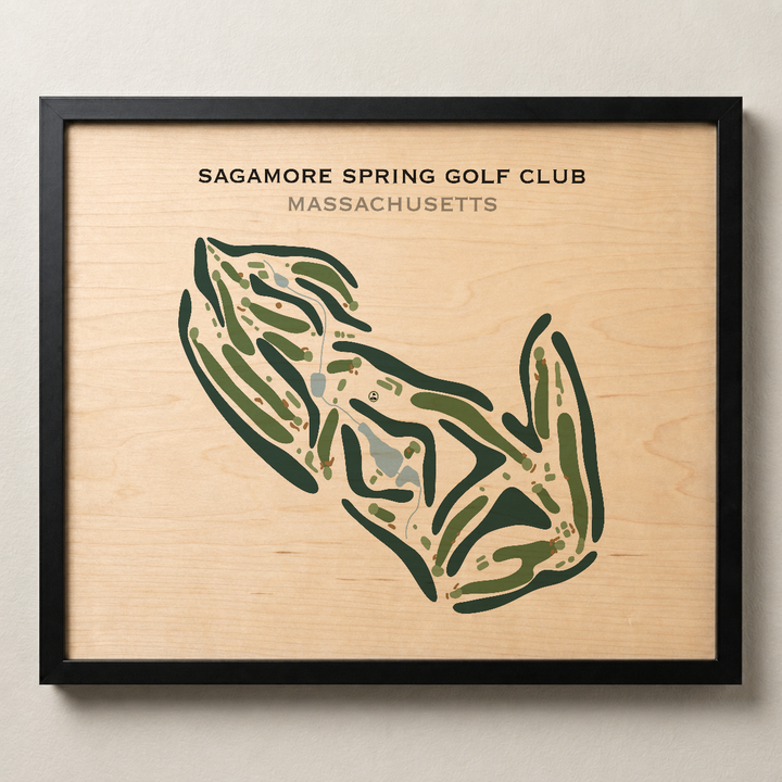 Sagamore Spring Golf Club, Massachusetts - Printed Golf Course