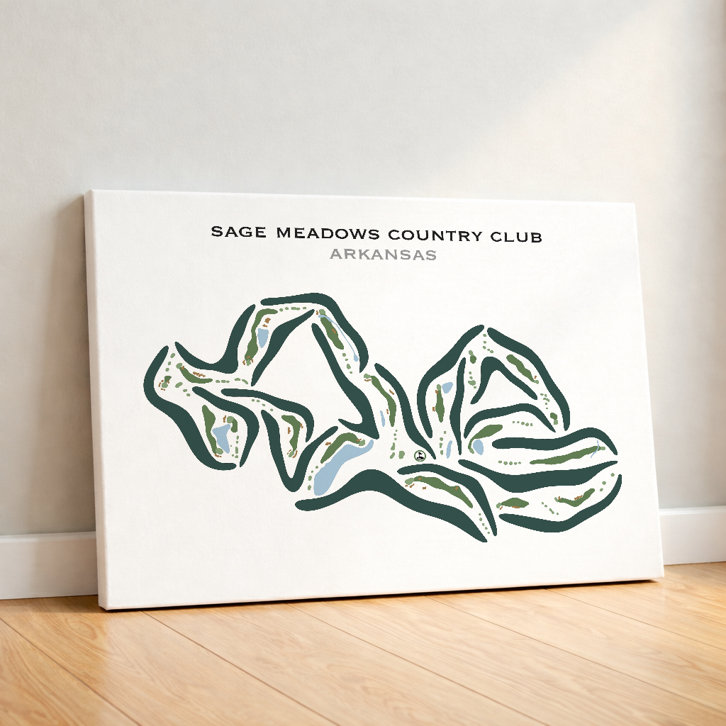 Sage Meadows Country Club, Arkansas - Printed Golf Courses
