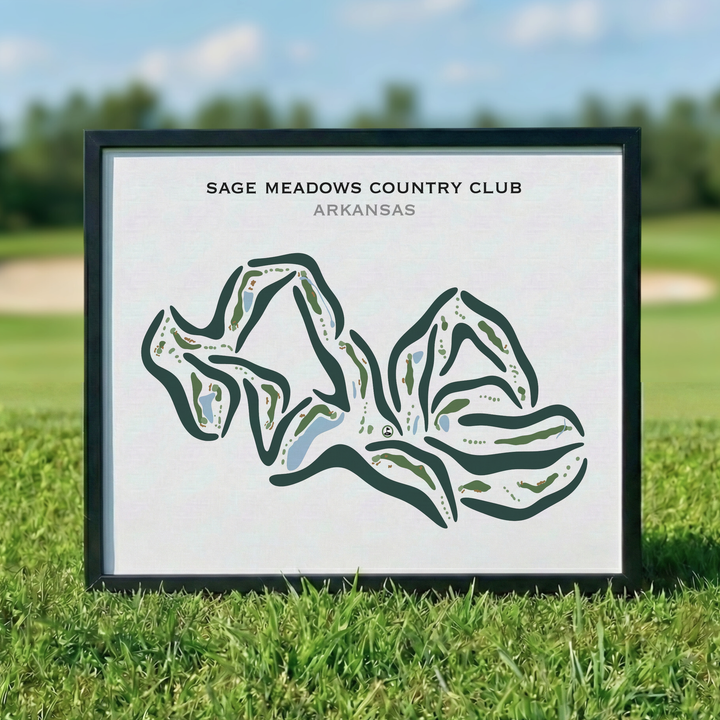 Sage Meadows Country Club, Arkansas - Printed Golf Courses