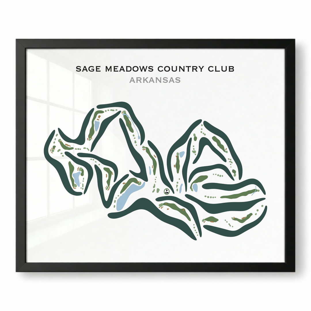 Sage Meadows Country Club, Arkansas - Printed Golf Courses