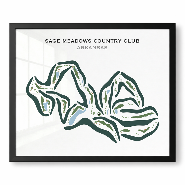 Sage Meadows Country Club, Arkansas - Printed Golf Courses