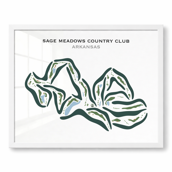 Sage Meadows Country Club, Arkansas - Printed Golf Courses