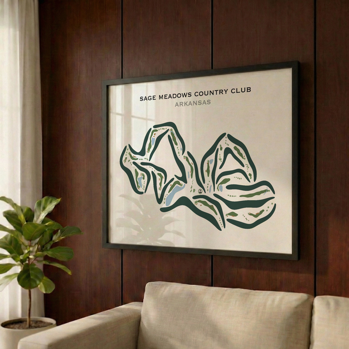 Sage Meadows Country Club, Arkansas - Printed Golf Courses