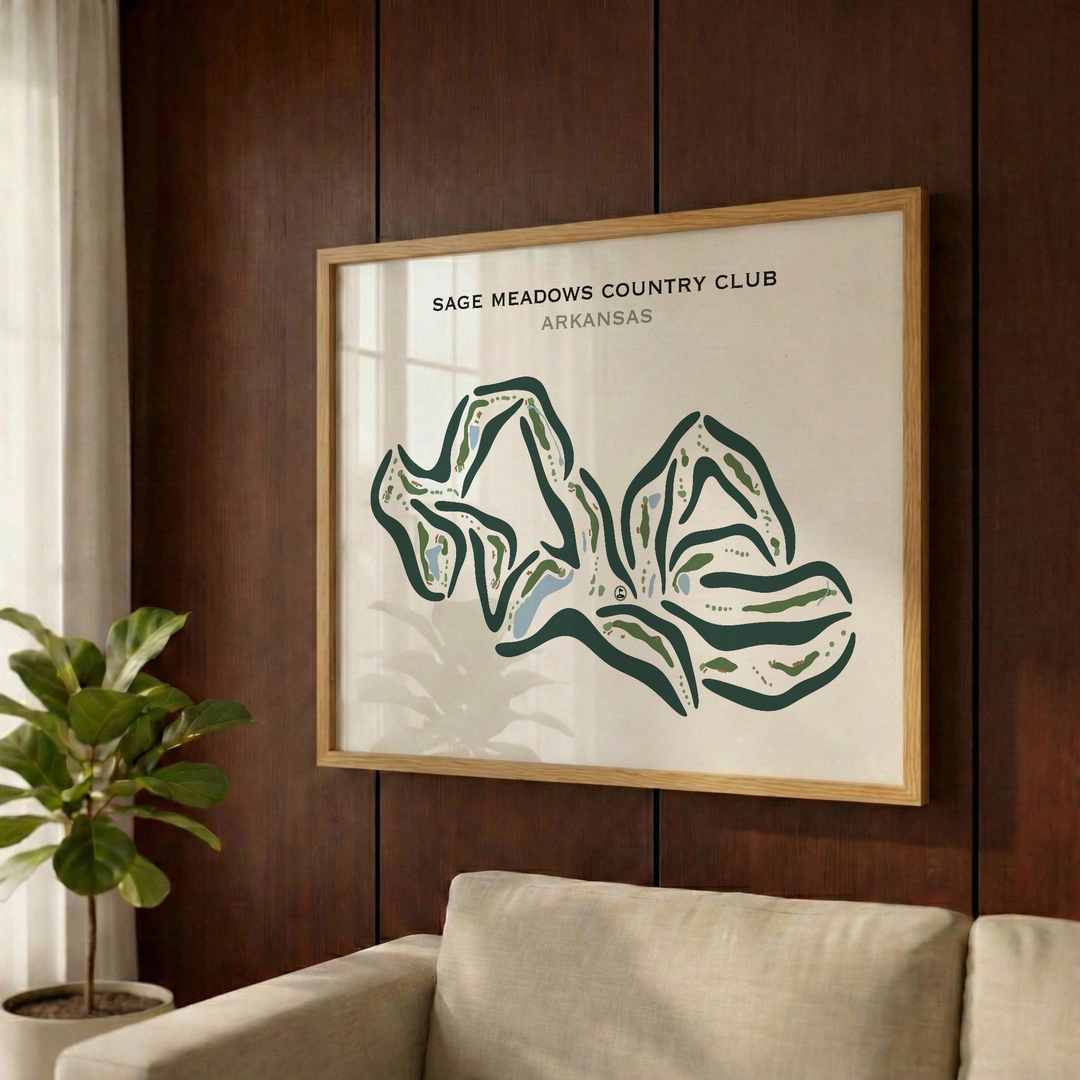 Sage Meadows Country Club, Arkansas - Printed Golf Courses