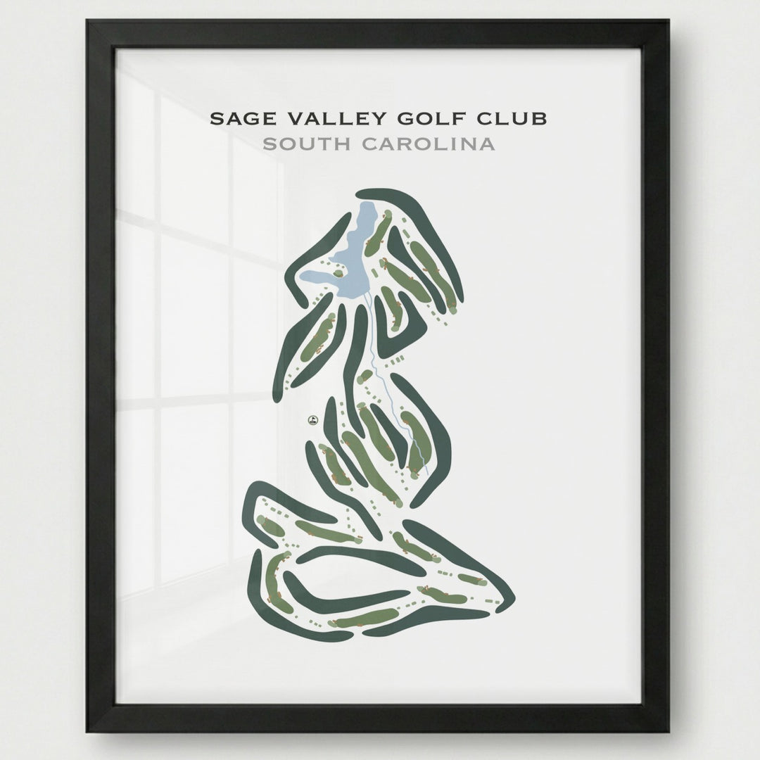 Sage Valley Golf Club, South Carolina - Printed Golf Courses