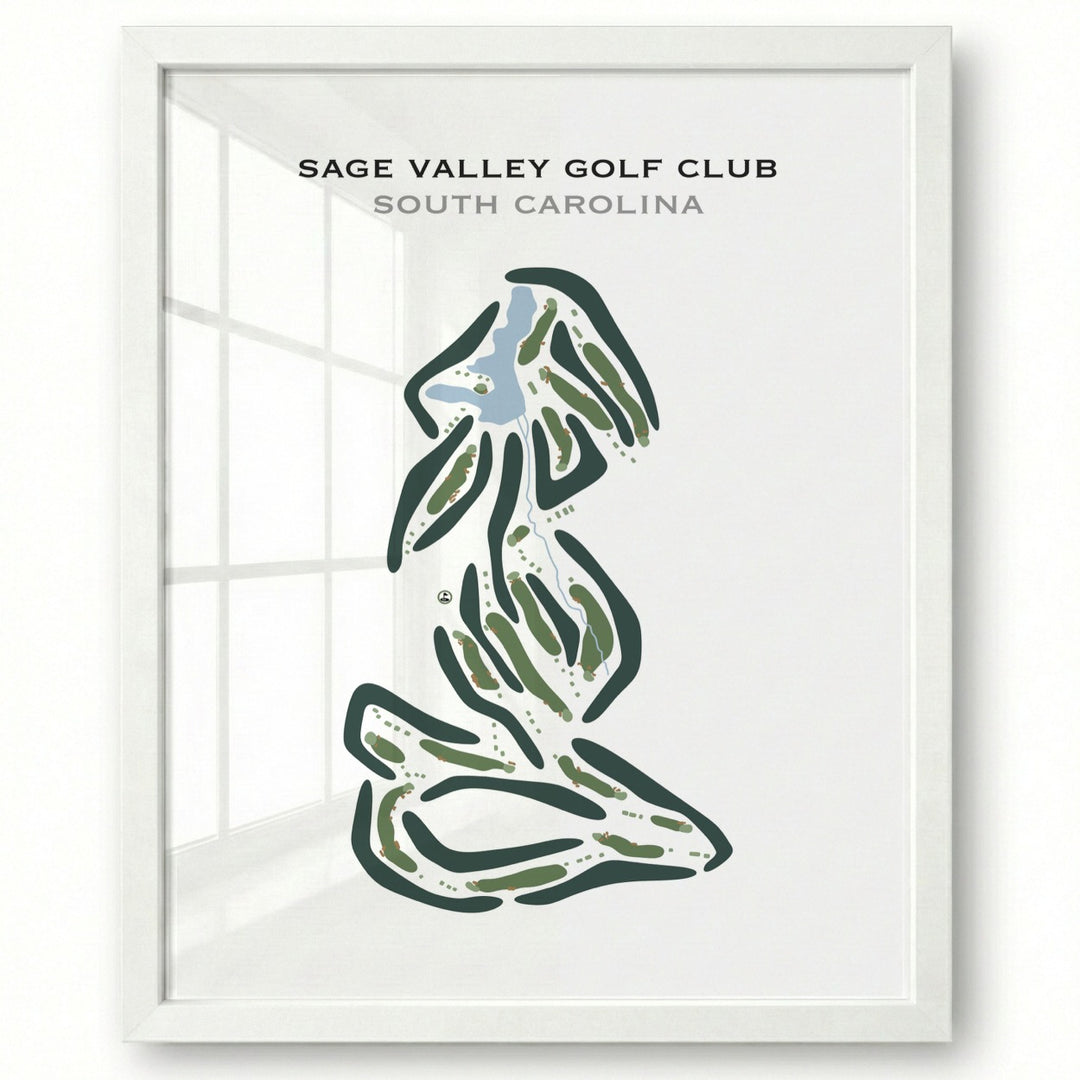 Sage Valley Golf Club, South Carolina - Printed Golf Courses