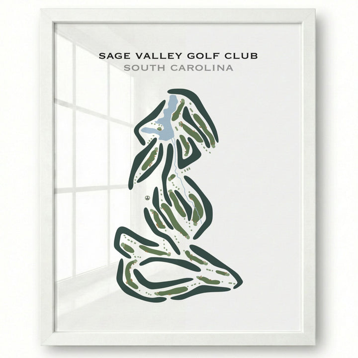 Sage Valley Golf Club, South Carolina - Printed Golf Courses