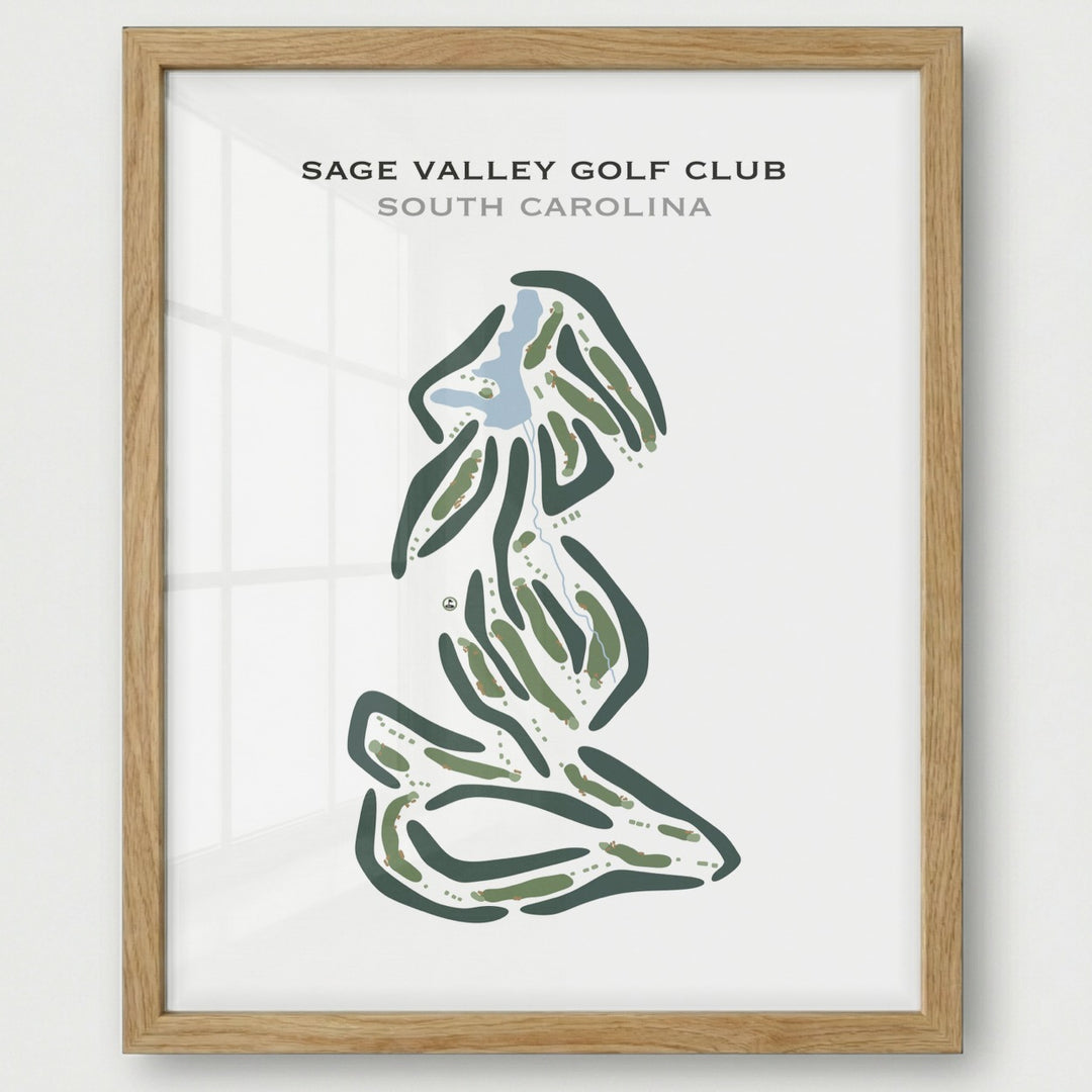 Sage Valley Golf Club, South Carolina - Printed Golf Courses