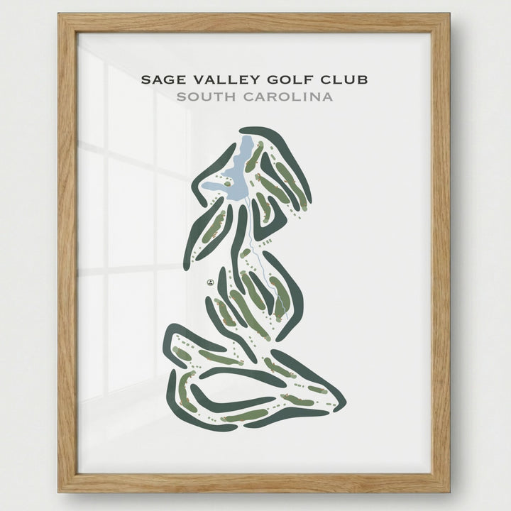 Sage Valley Golf Club, South Carolina - Printed Golf Courses
