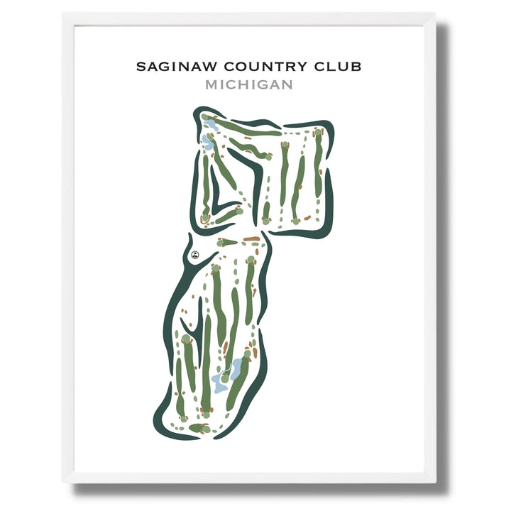 Saginaw Country Club, Michigan - Printed Golf Courses