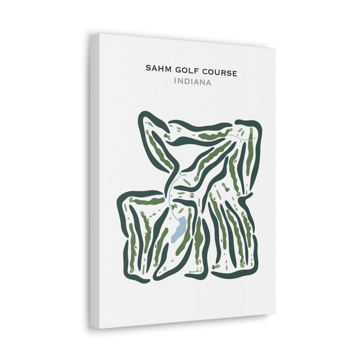Sahm Golf Course, Indiana - Printed Golf Courses
