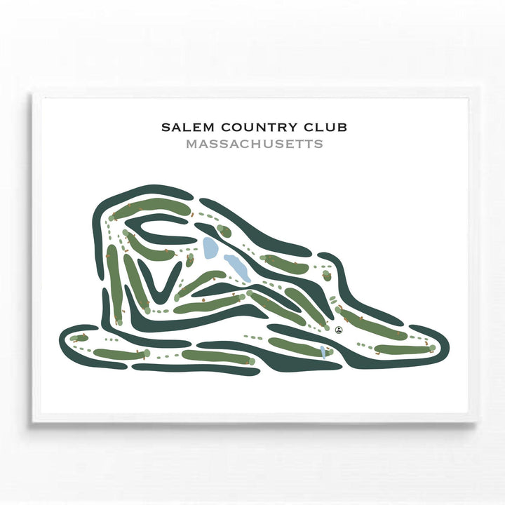 Salem Country Club, Massachusetts - Printed Golf Courses - Golf Course Prints