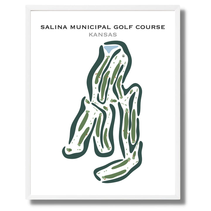 Salina Municipal Golf Course, Kansas - Printed Golf Courses