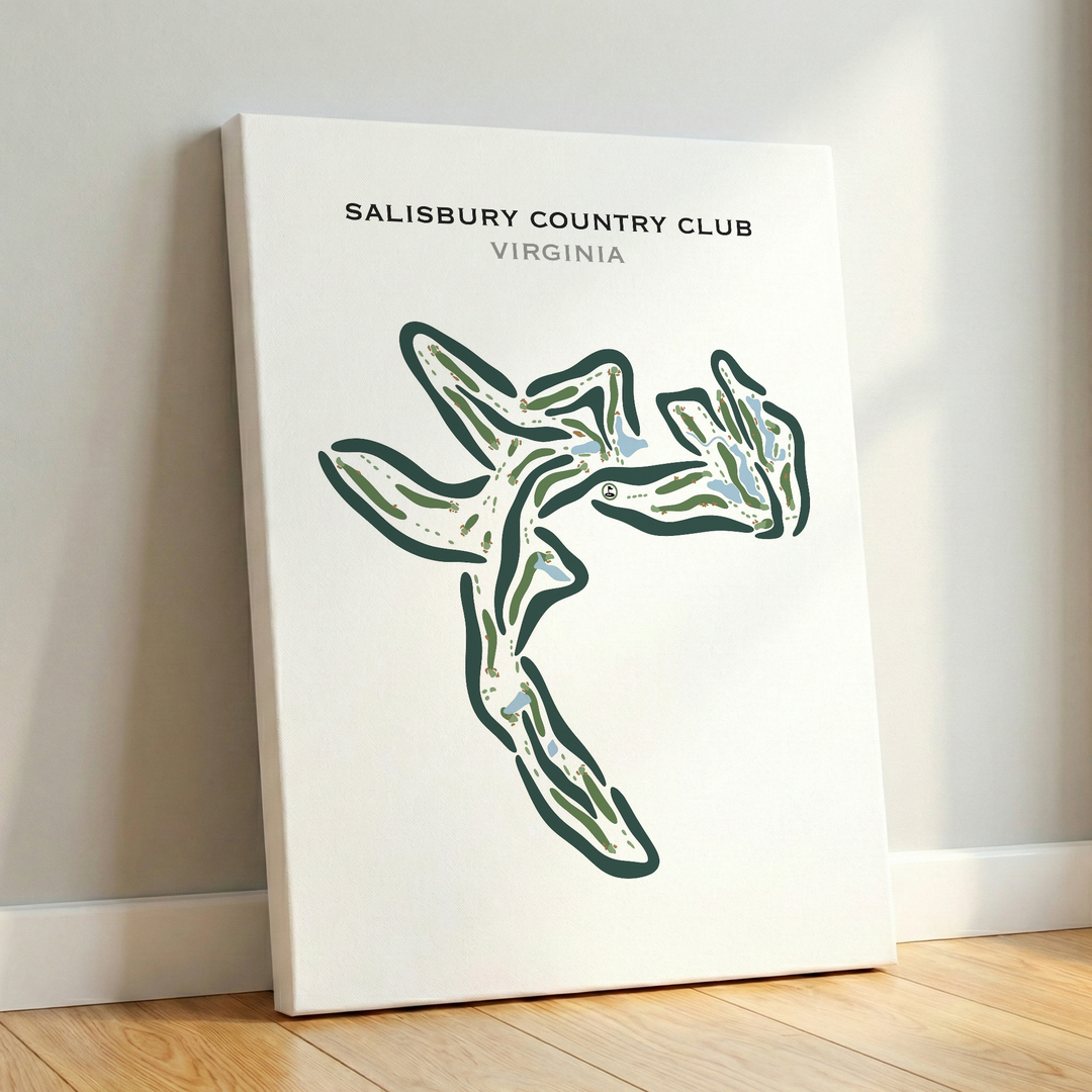 Salisbury Country Club, Virginia - Printed Golf Courses