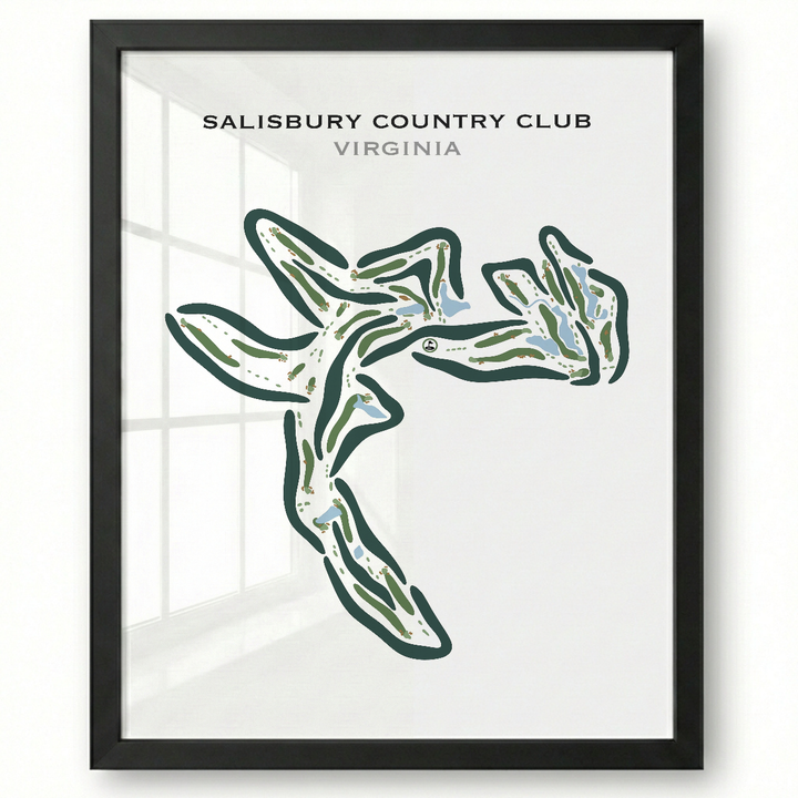 Salisbury Country Club, Virginia - Printed Golf Courses
