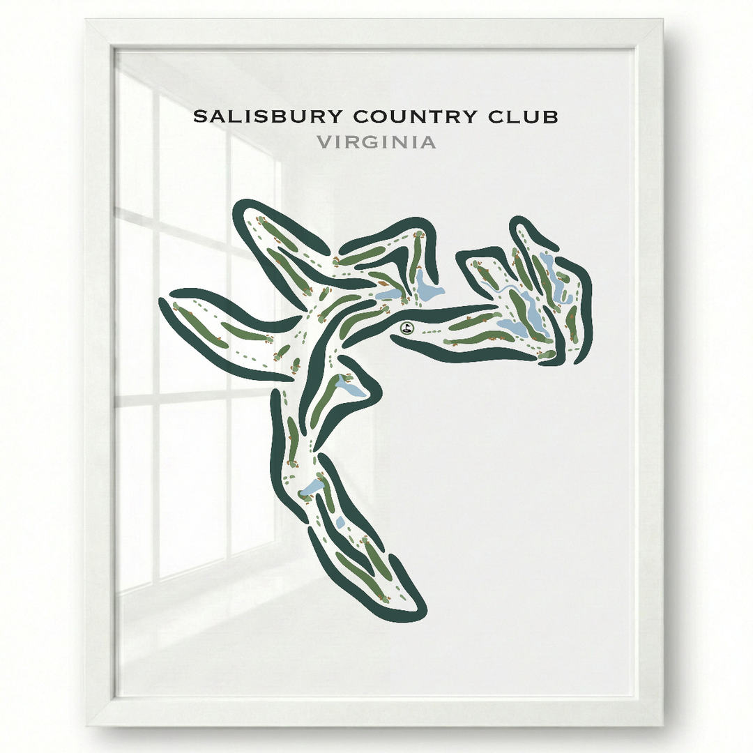 Salisbury Country Club, Virginia - Printed Golf Courses