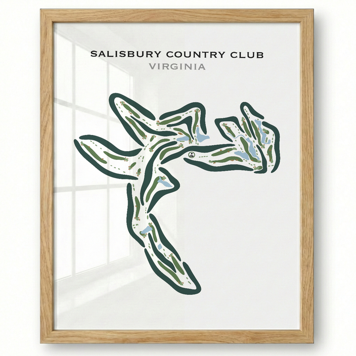 Salisbury Country Club, Virginia - Printed Golf Courses