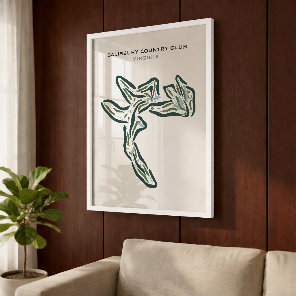 Salisbury Country Club, Virginia - Printed Golf Courses