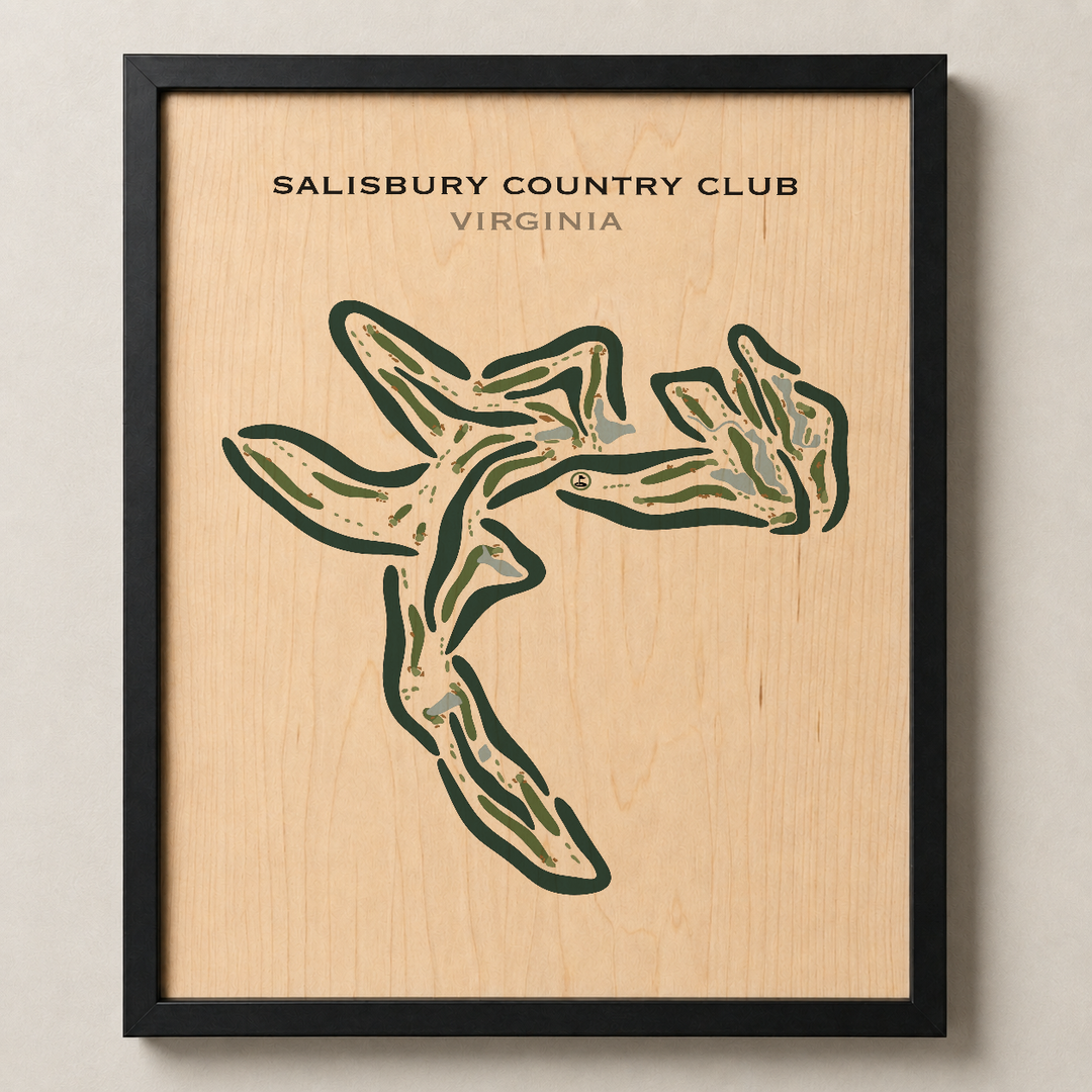 Salisbury Country Club, Virginia - Printed Golf Courses